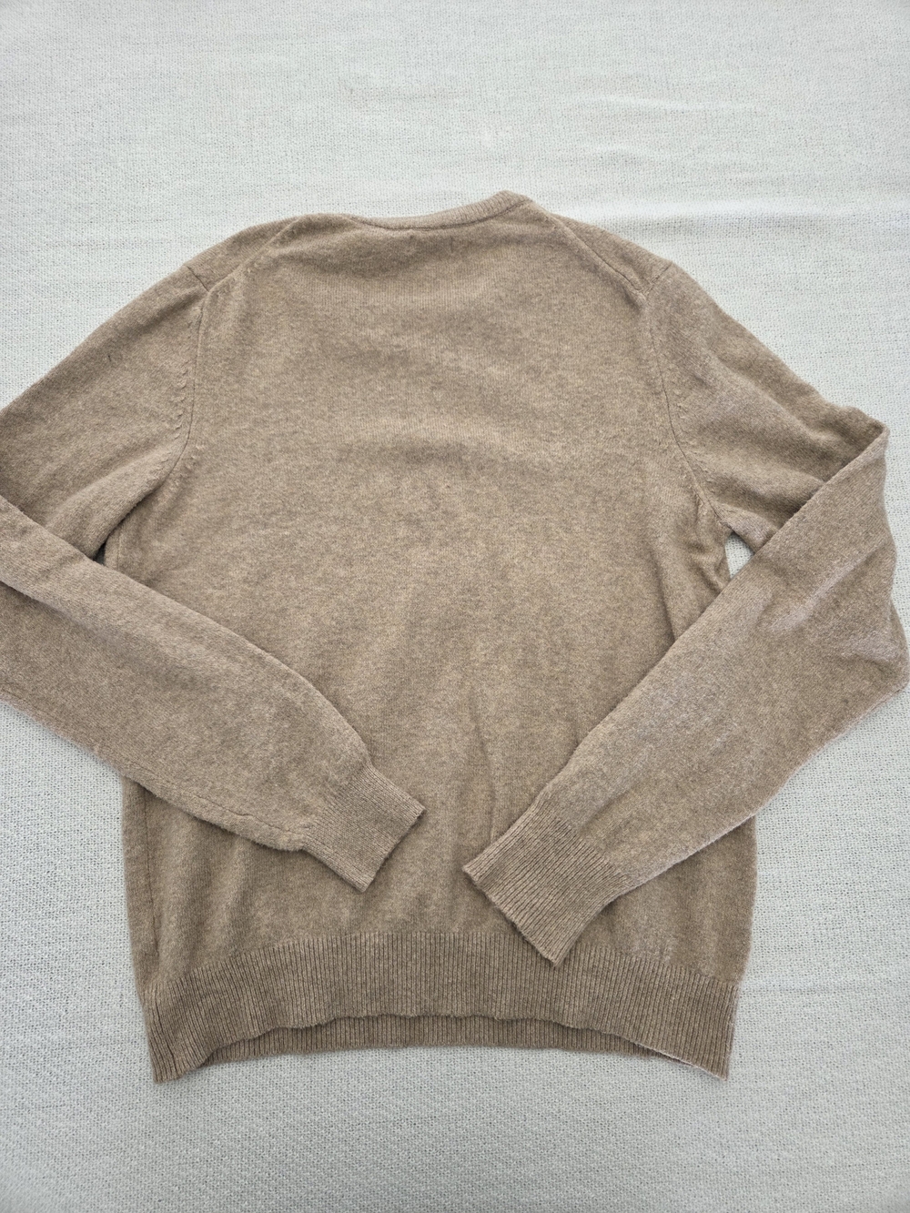 Izod Men's Crewneck Sweater in Taupe Brown - Picture 4 of 4